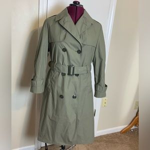 Like New DSCP All Weather Trench Coat Olive Green Women…